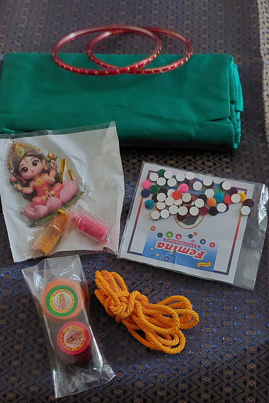 Sumangali Set – 11 packs| Brocade & Silk Cotton Blouse Bits