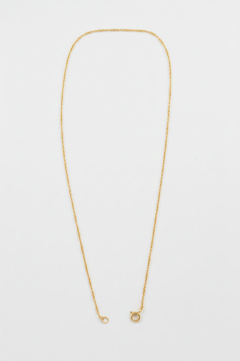 Gold‑Plated 925 Sterling Silver Cable Chain – 38cm