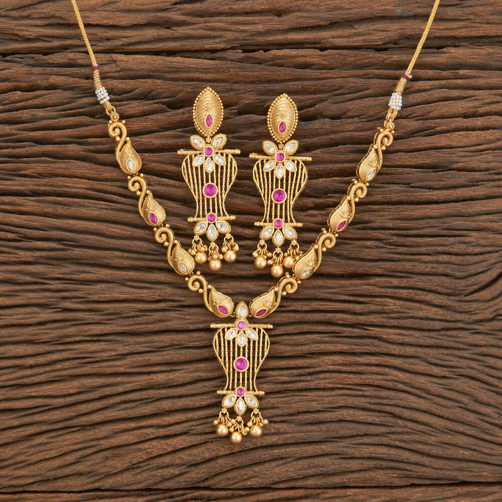 Antique Classic Necklace – Matte Gold Plated