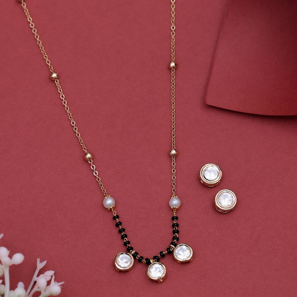 Kundan Classic Mangalsutra – Gold Plated