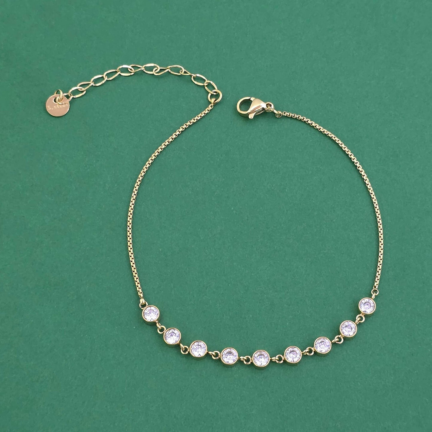 Western Anti‑Tarnish Anklet – Trendy Modern Fashion Jewellery