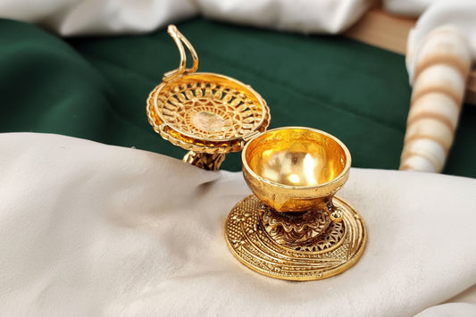 Ganpati Idol Kumkum Box Traditional Pooja Decor