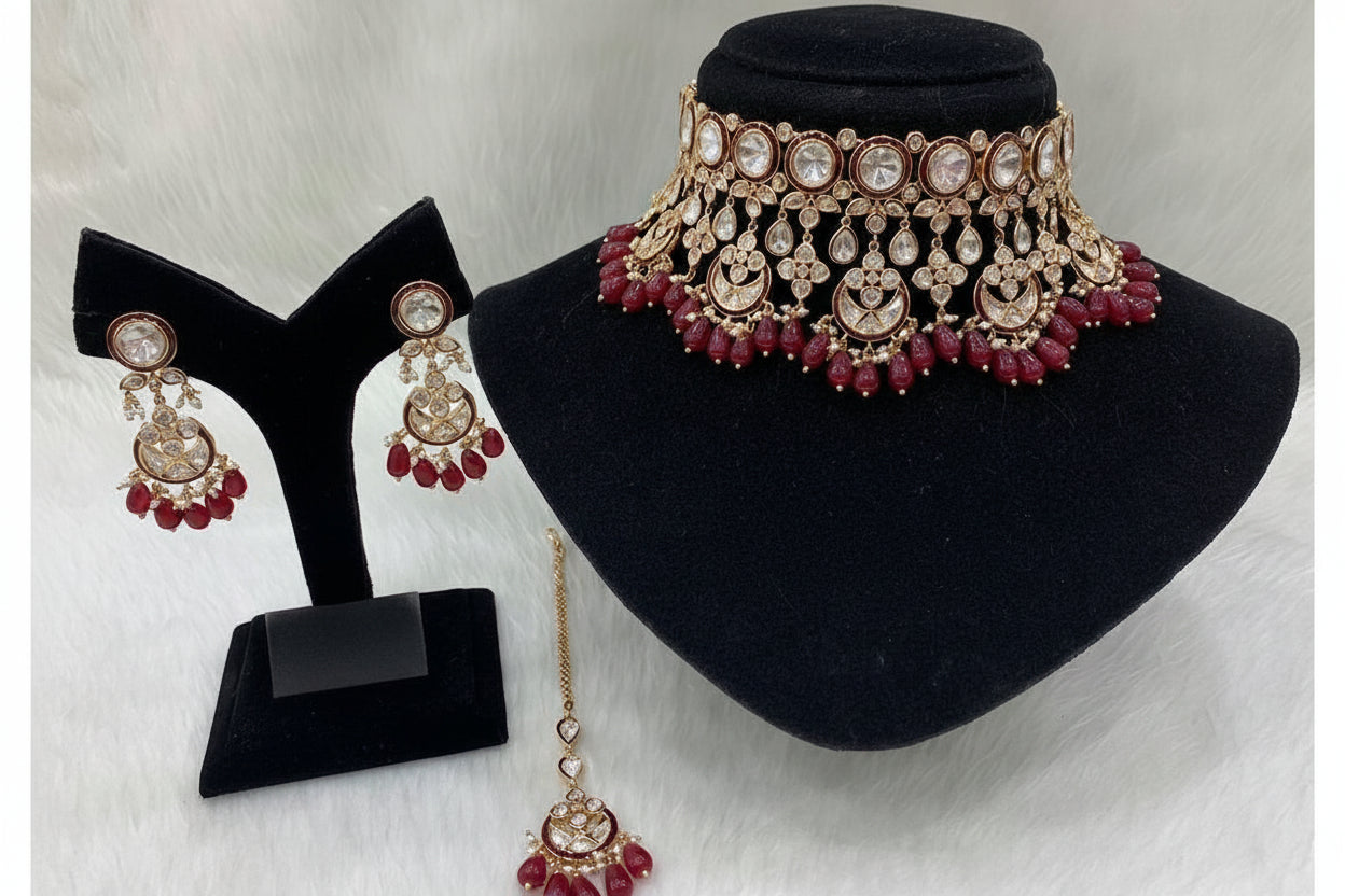 Traditional Designer Necklace Set – Elegant Ethnic Jewellery