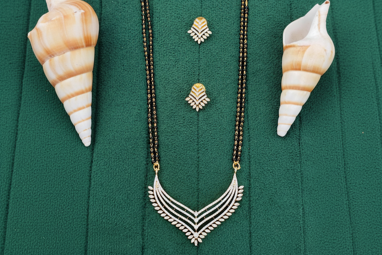 American Diamond Stylish Daily Wear Mangalsutra