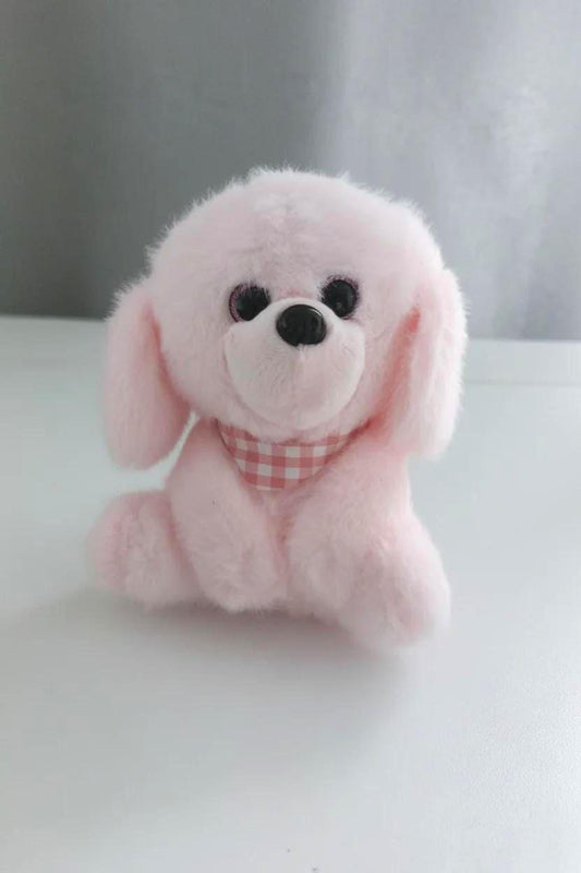 Puppy Plush Keyring – Soft Cute Bag Charm, Fluffy Keychain Accessory, Gift for Kids & Teens