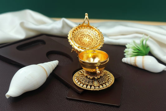 Beautiful High Gold Polish Design Fancy Style Sindoor Box