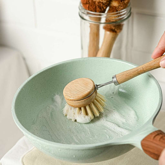 Bamboo Dish Brush Set | Eco-Friendly Washing Up Brushes