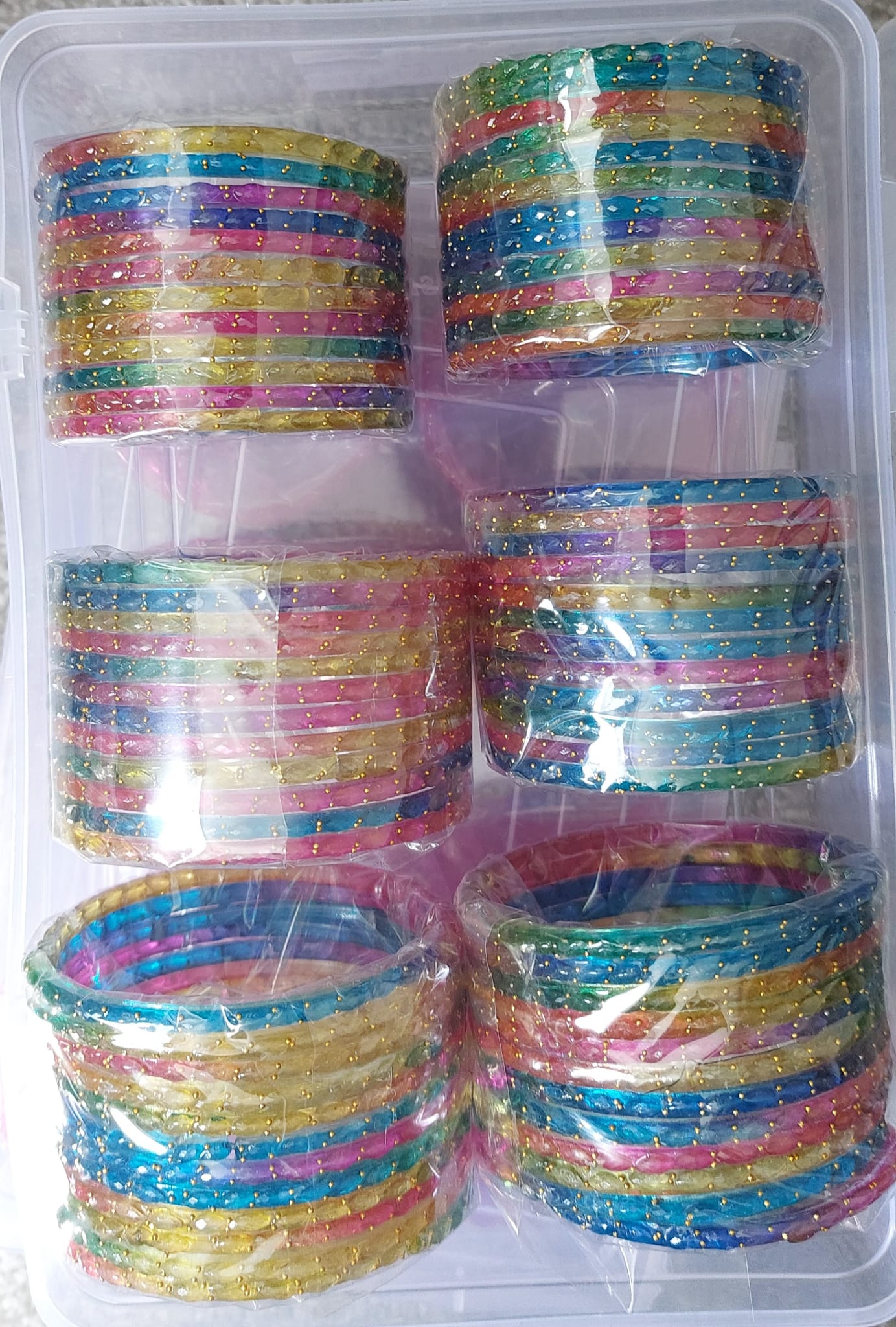 96 Raindrop Glass Bangles Set – Size 2.2 2.4 2.6 | Indian Bridal Chura | Bollywood Wedding Bangle Set | Traditional Glass Bangles