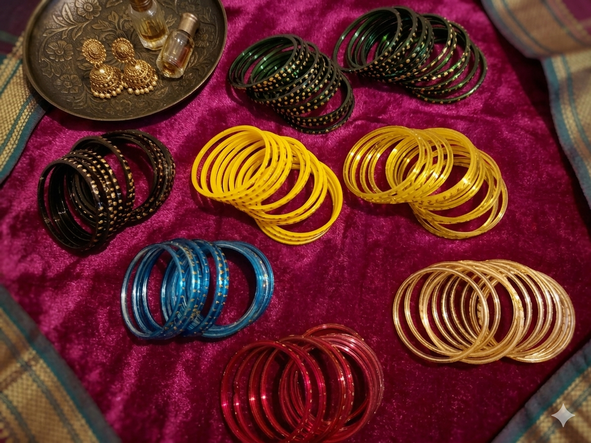 Indian glass bangles - Sold in set of 12