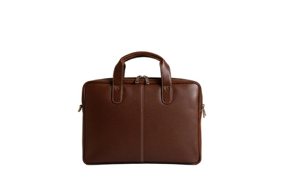 Premium Genuine Leather Office Bag – Structured Business Briefcase with Shoulder Strap