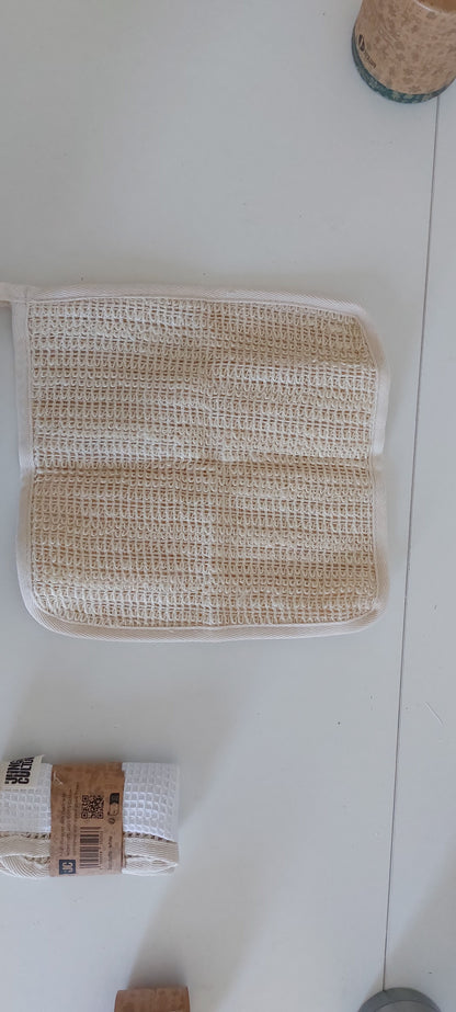 Reusable Dish Cloths - 100% Organic Sisal / Cotton Cloth
