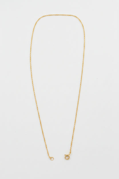 Gold‑Plated 925 Sterling Silver Cable Chain – 38cm