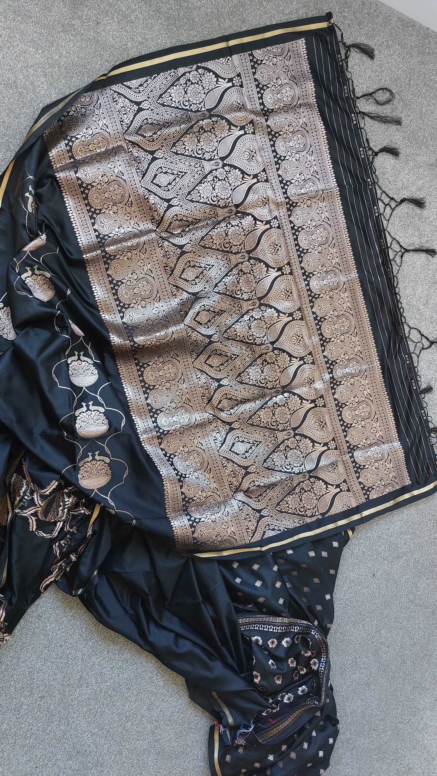 Satin Silk With Weaving work Party Wear Saree