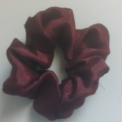 Satin Silk Hair Scrunchies for Girls & Women – Handmade Soft Elastic Hair Ties