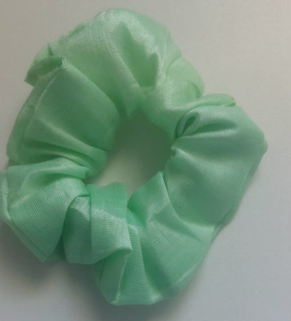 Satin Silk Hair Scrunchies for Girls & Women – Handmade Soft Elastic Hair Ties