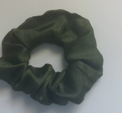 Satin Silk Hair Scrunchies for Girls & Women – Handmade Soft Elastic Hair Ties