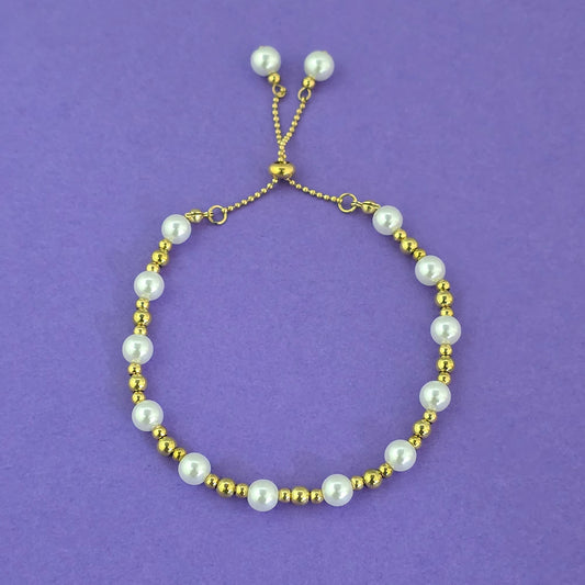 Western Pearl Bracelet – Elegant Anti‑Tarnish Fashion Jewellery