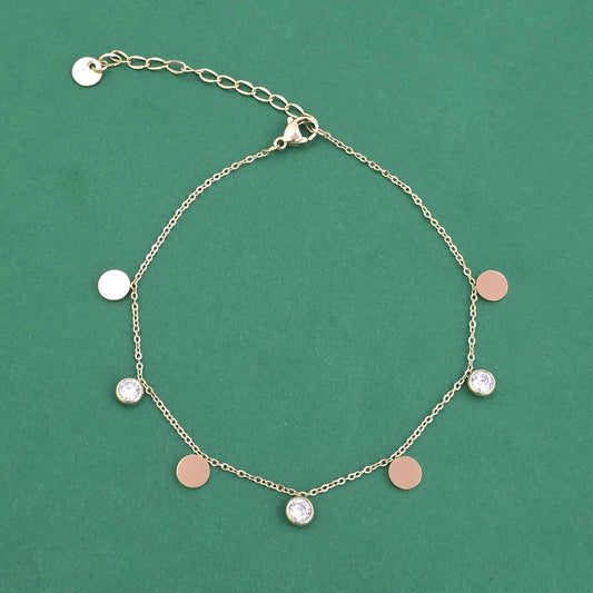 Western Anti‑Tarnish Anklet – Stylish Modern Fashion Jewellery