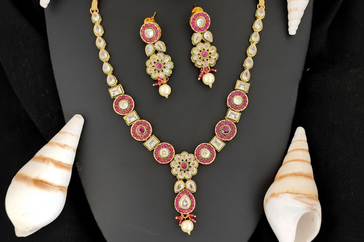 Antique Polki Jewellery Styelish Designer High Gold Polish