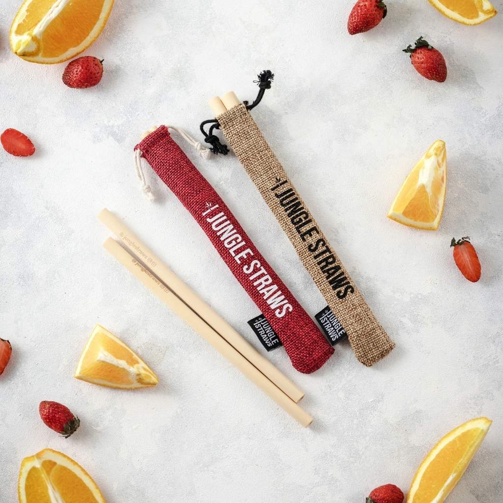 Bamboo Straws - Reusable Drinking Straw Set - Plastic-Free