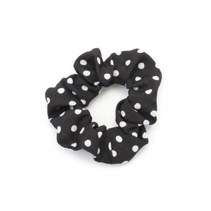 Molly and Rose Black and white elastics & scrunchie set