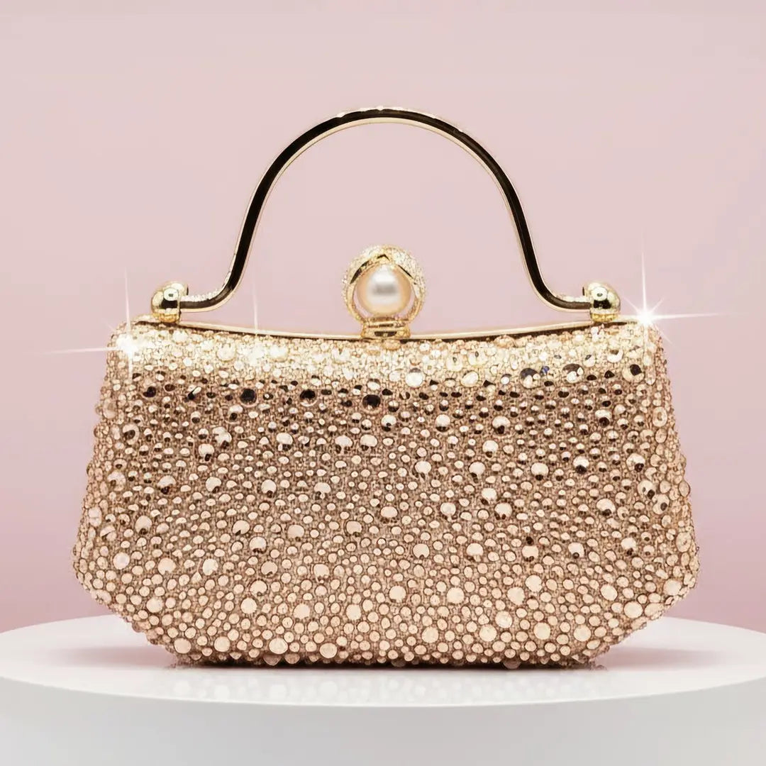 Crystal & Pearl Evening Clutch Bag Collection – Bow, Beaded, Mirrored Box Party Bags