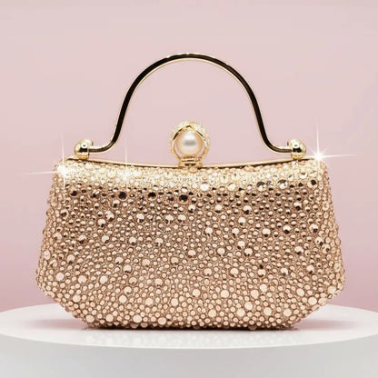 Crystal & Pearl Evening Clutch Bag Collection – Bow, Beaded, Mirrored Box Party Bags