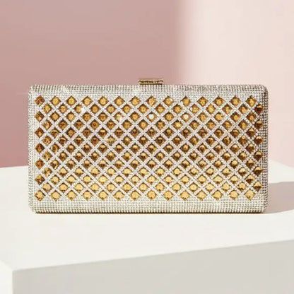 Crystal & Pearl Evening Clutch Bag Collection – Bow, Beaded, Mirrored Box Party Bags