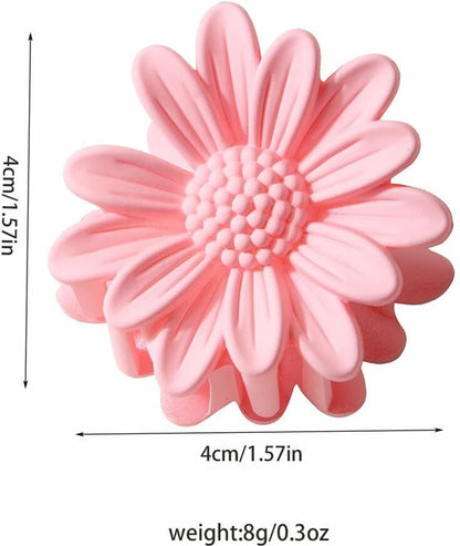 Super Matte Flower Hair Claw Clips – 10 Pack Decorative Interlocking Teeth Hair Clips Accessories