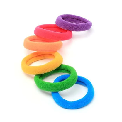 Molly and Rose Jersey elastics - Brights - Card of 6 - 8mm thick