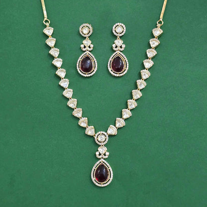 Kundan Classic Necklace – Carat Gold Plated
