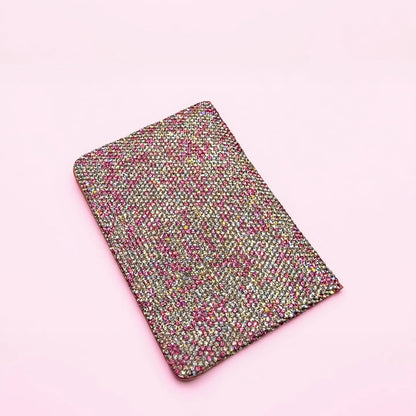 Luxe Crystal Travel Passport Holder Wallet – Sparkly Travel Accessory for Women