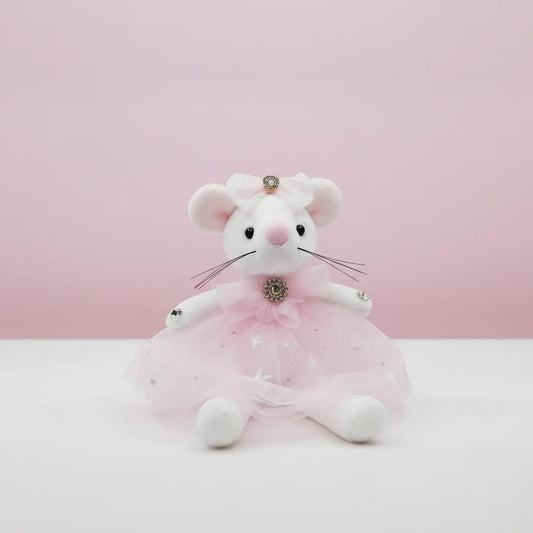 Softie Squad Mouse Keyring – Plush Bag Charm, Cute Fluffy Keychain, Gift for Kids & Teens