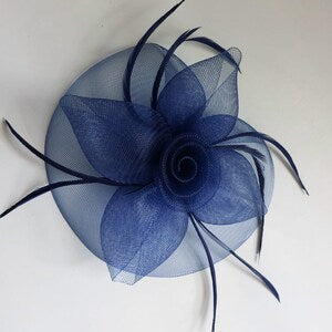 Molly and Rose Style Josie. mesh fascinator on a clip and brooch pin