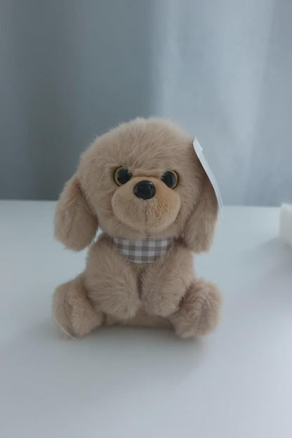 Puppy Plush Keyring – Soft Cute Bag Charm, Fluffy Keychain Accessory, Gift for Kids & Teens
