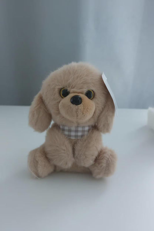 Puppy Plush Keyring – Soft Cute Bag Charm, Fluffy Keychain Accessory, Gift for Kids & Teens