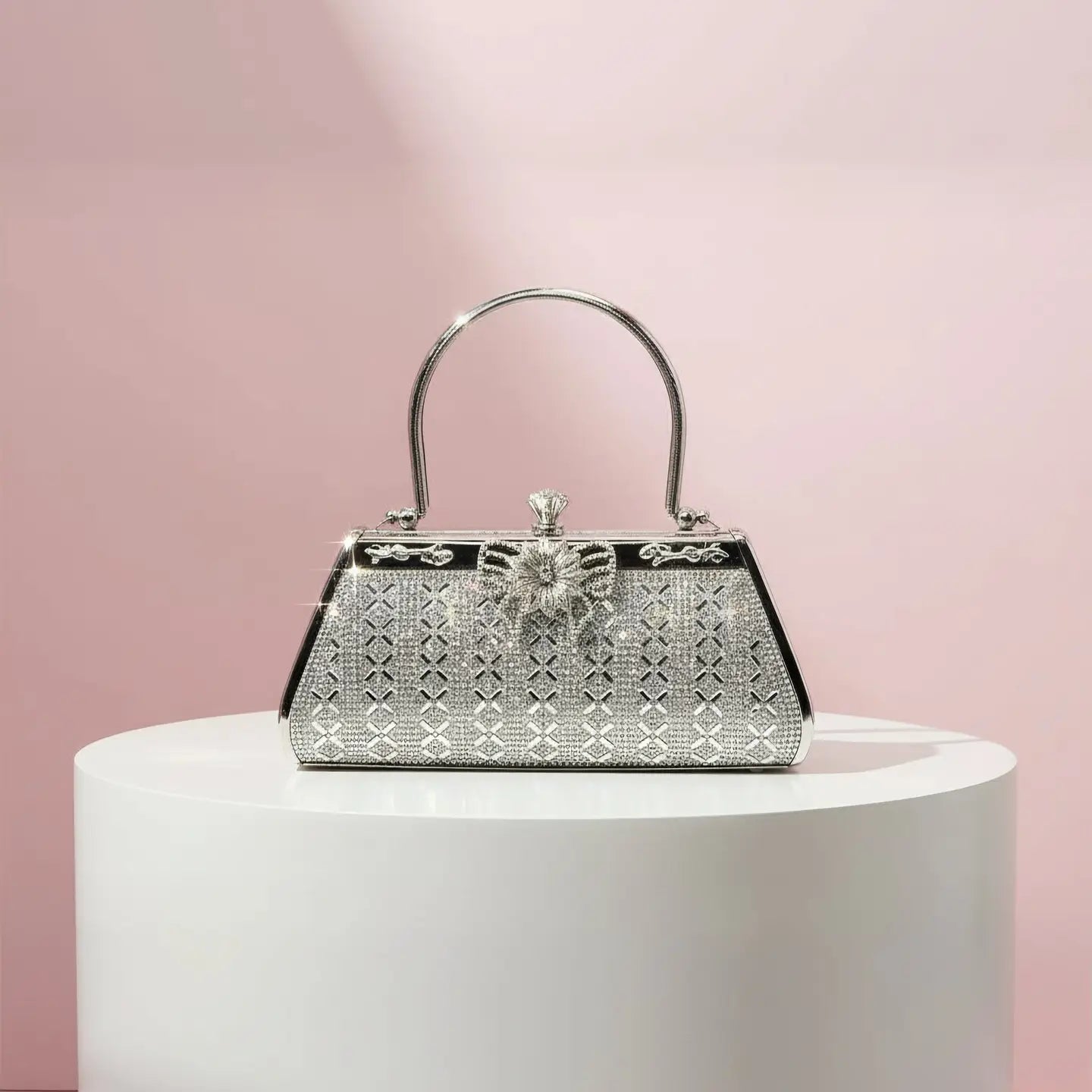 Crystal & Pearl Evening Clutch Bag Collection – Bow, Beaded, Mirrored Box Party Bags