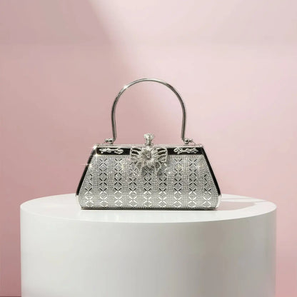 Crystal & Pearl Evening Clutch Bag Collection – Bow, Beaded, Mirrored Box Party Bags