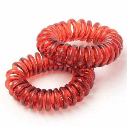 Molly and Rose Small telephone elastics - Tort - Card of 4 - 9mm thick