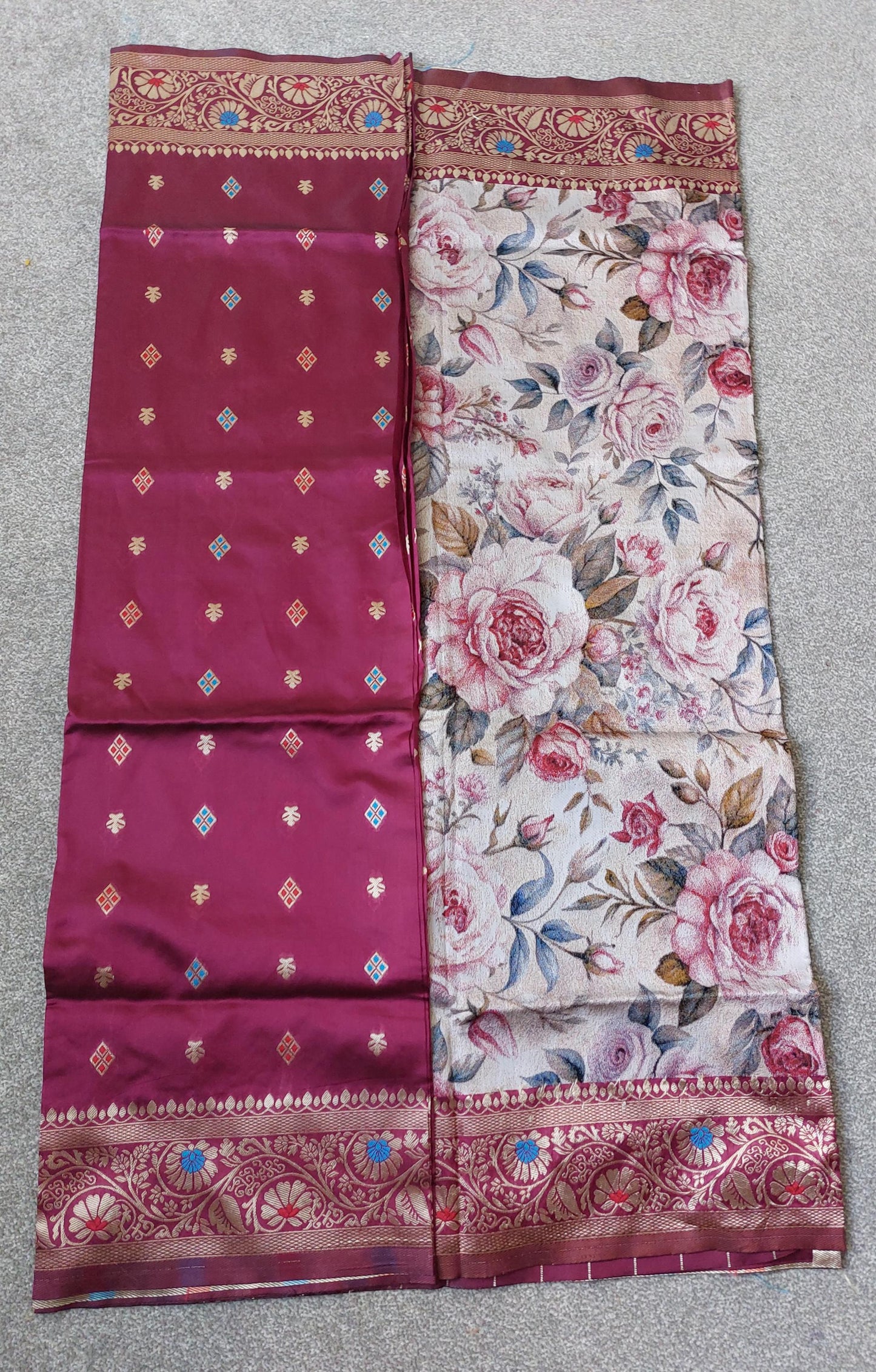 Soft Lichi Silk Banarasi Saree | Rich Pallu, Jacquard Weaving, Zari Border, Wedding Saree