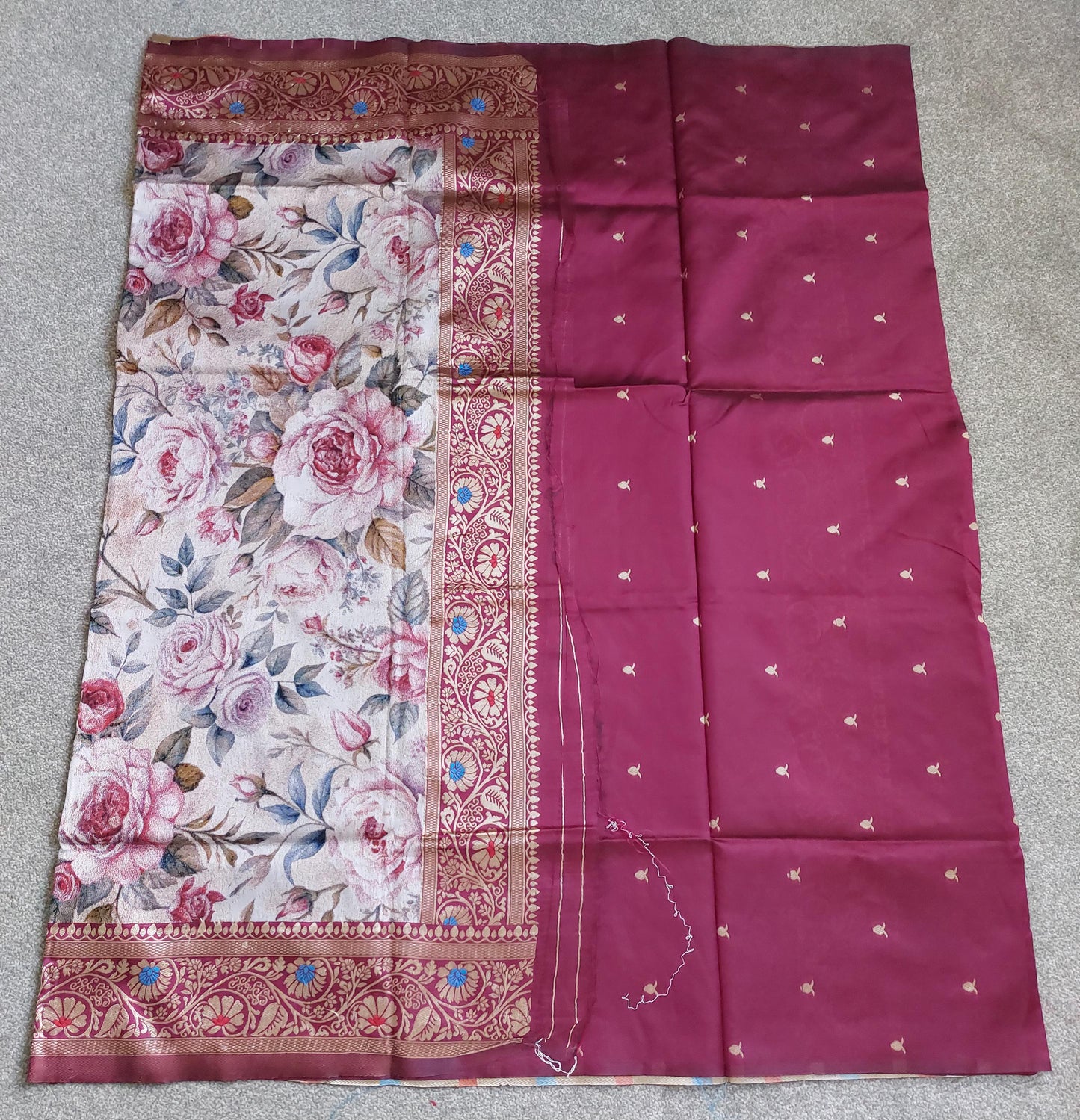 Soft Lichi Silk Banarasi Saree | Rich Pallu, Jacquard Weaving, Zari Border, Wedding Saree