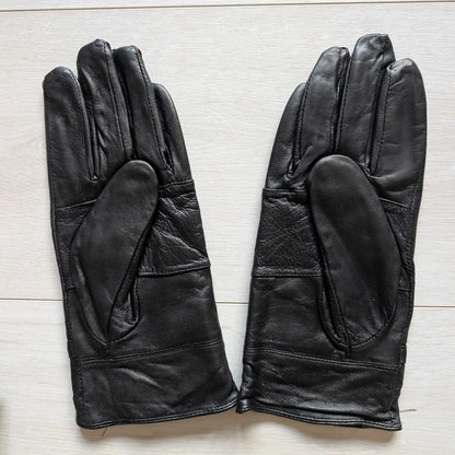 Women’s Genuine Leather Gloves with Belt Detail & Soft Lining