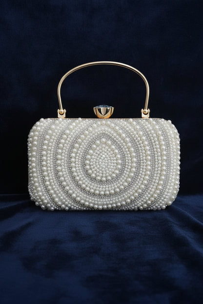 Crystal & Pearl Evening Clutch Bag Collection – Bow, Beaded, Mirrored Box Party Bags