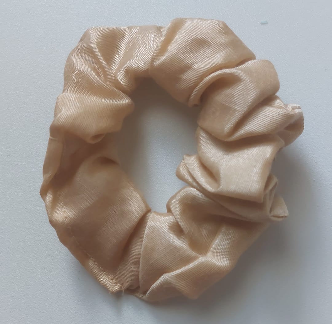 Satin Silk Hair Scrunchies for Girls & Women – Handmade Soft Elastic Hair Ties