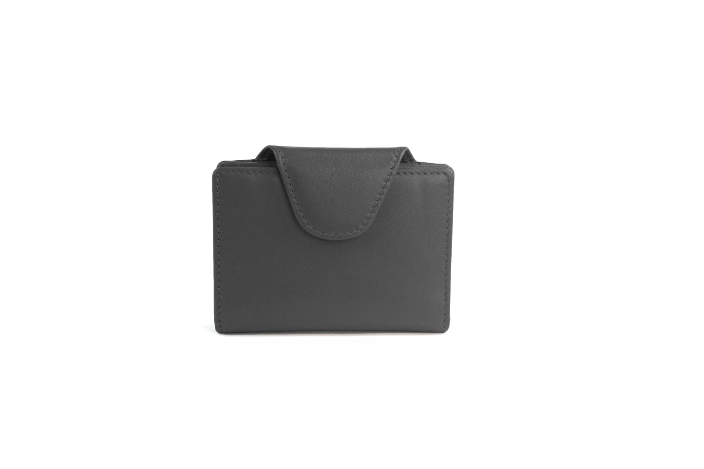 Leather Credit Card Holder with 12 Slots – Slim RFID Card Case, Compact Wallet