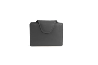 Leather Credit Card Holder with 12 Slots – Slim RFID Card Case, Compact Wallet