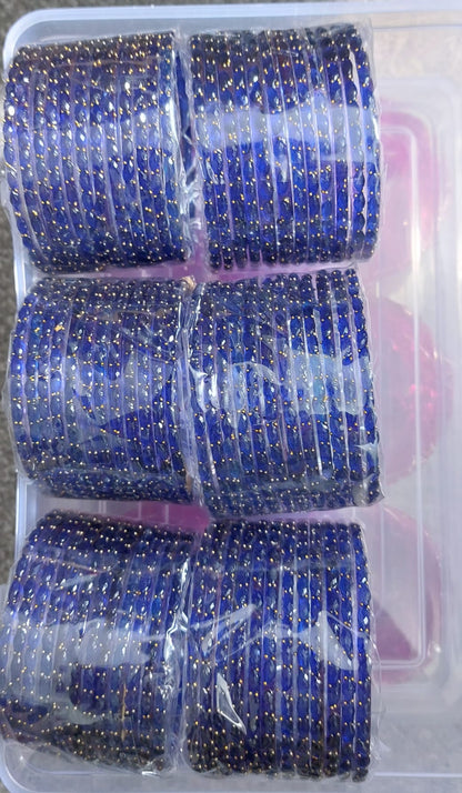 Indian Raindrop Glass Bangles(12 pieces)