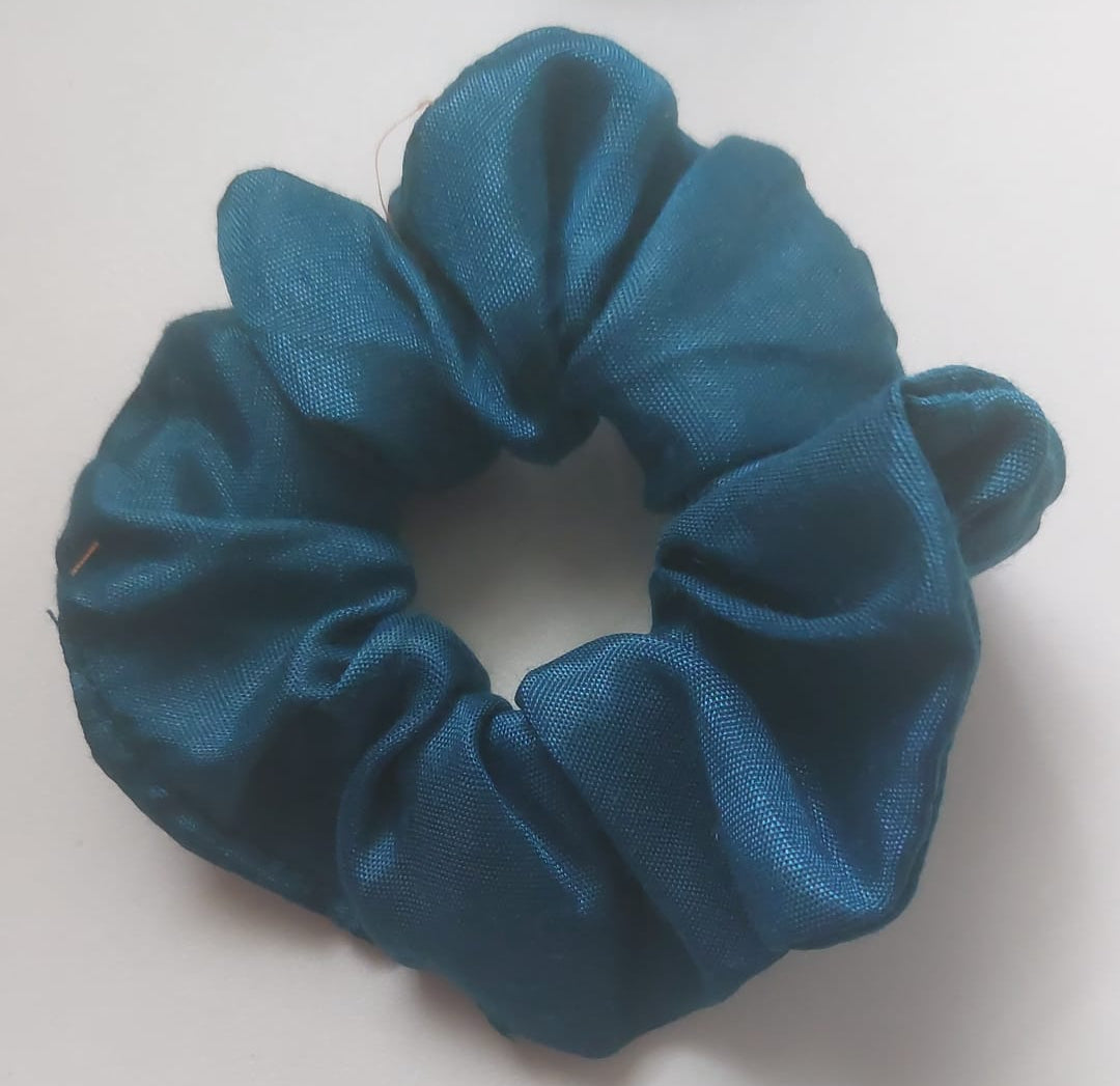 Satin Silk Hair Scrunchies for Girls & Women – Handmade Soft Elastic Hair Ties