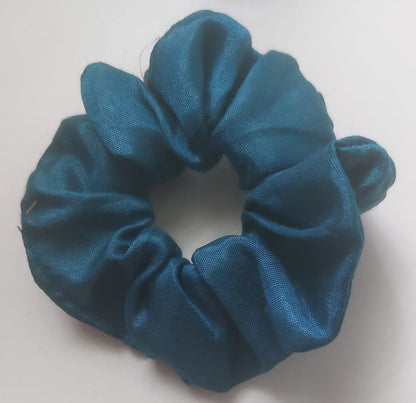 Satin Silk Hair Scrunchies for Girls & Women – Handmade Soft Elastic Hair Ties