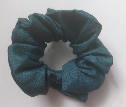 Satin Silk Hair Scrunchies for Girls & Women – Handmade Soft Elastic Hair Ties
